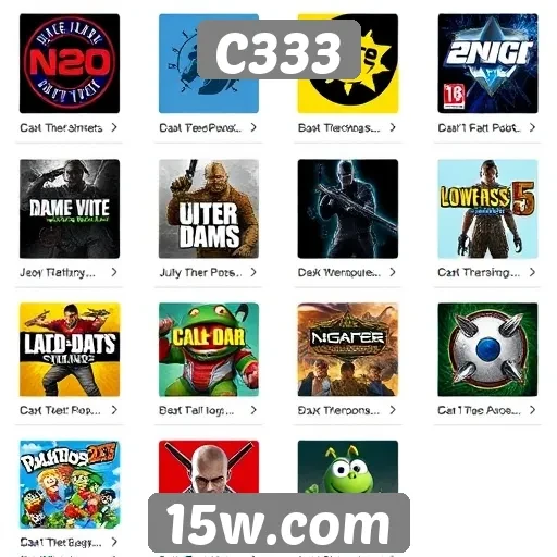 Avaliação de jogos populares no site C333